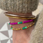 Preview: Super Gem Perlenarmband Mini Roc fuchsia style